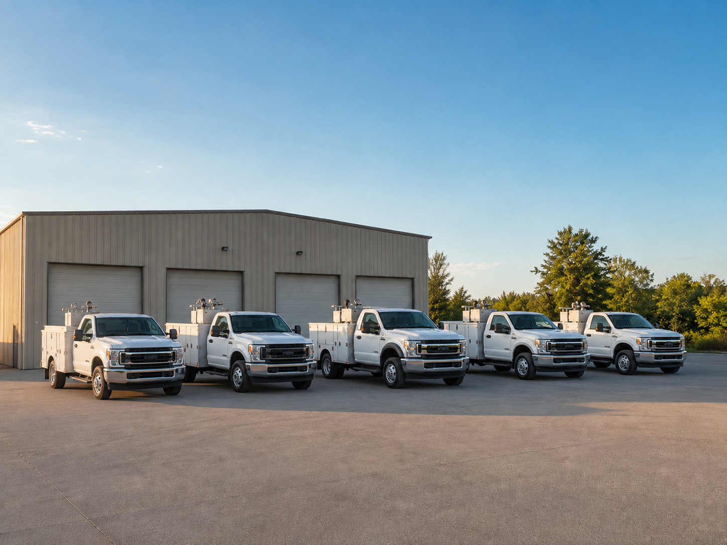 Delta Repair Shop service trucks